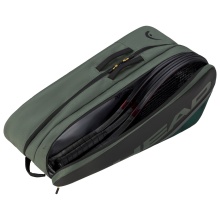 Head Tennis Racketbag Tour Racquet Bag L (Racket bag, 2 main compartments, shoe compartment) 2024 thyme green 9-pack